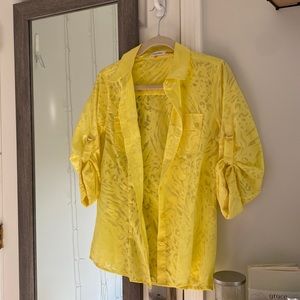 Calvin Klein yellow blouse
